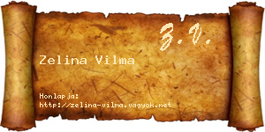 Zelina Vilma névjegykártya